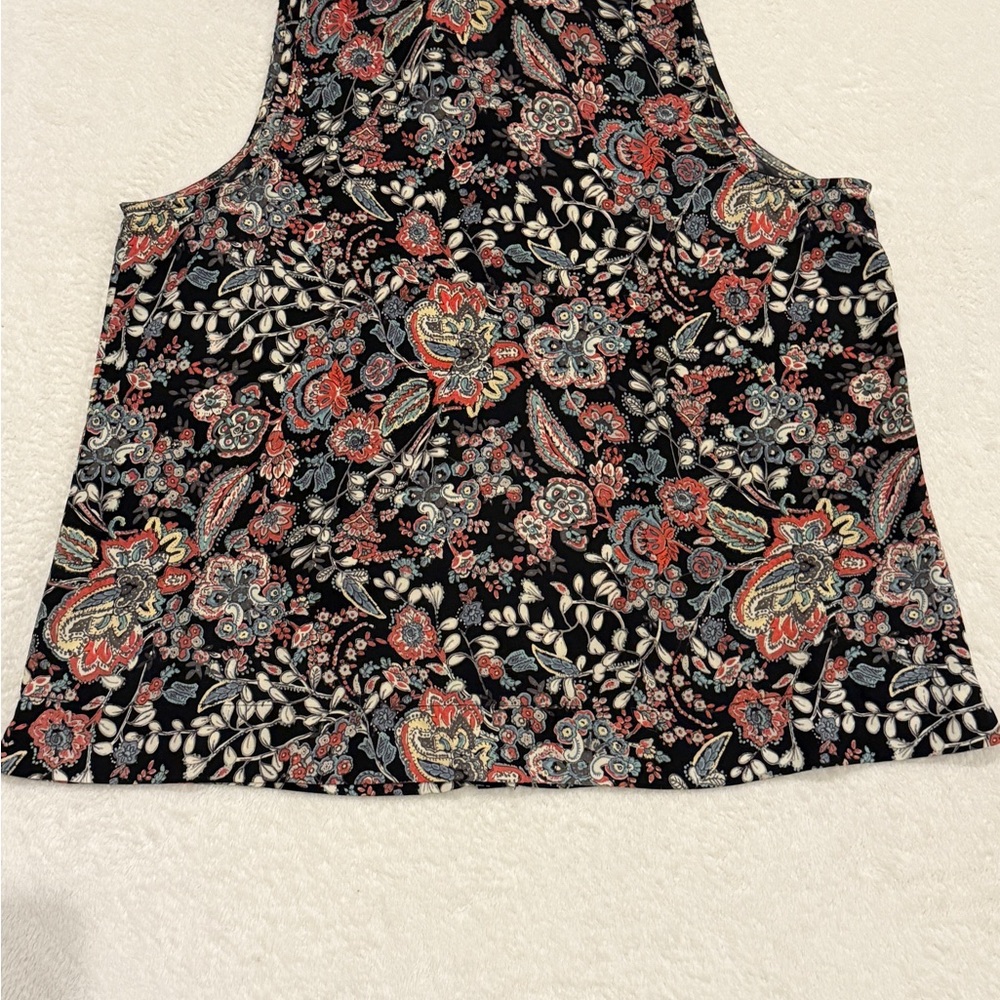 Braeve Sleeveless Floral Top Medium Lightweight Boho Casual Summer sleeveless - Picture 7 of 16
